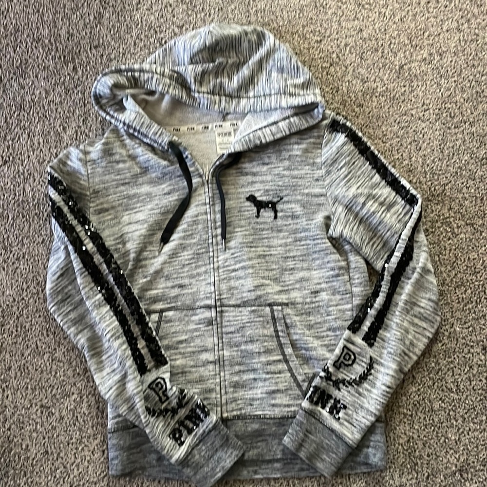 PINK zip up hoodie jacket